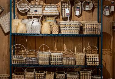 Cherokee art wall of baskets 0